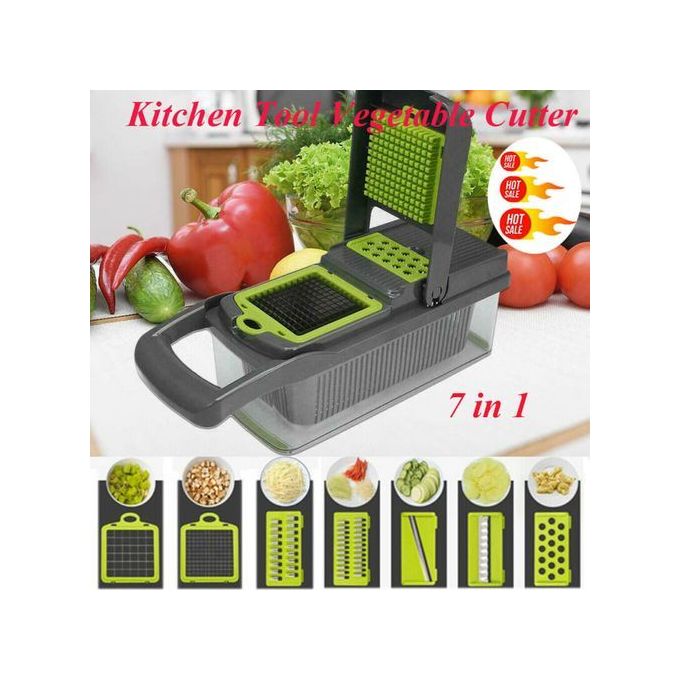 7 In 1 Multi-function Vegetable Cutter Kitchen Gadget Grater