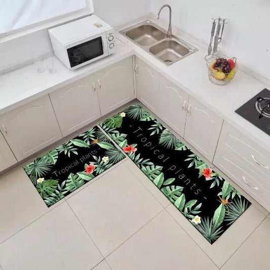 Elegant 2pcs Kitchen Mat/Rug