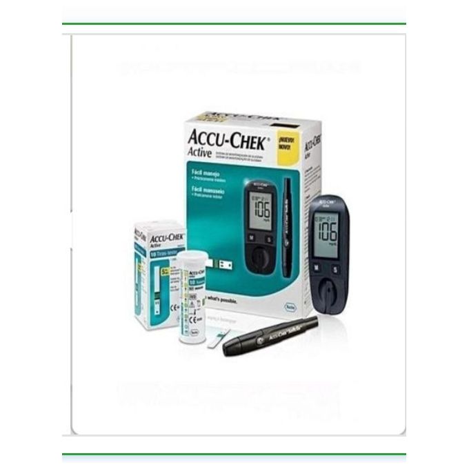 Accu-chek Accu CHEK Blood Sugar Monitor -Glucometer +10 Stripes