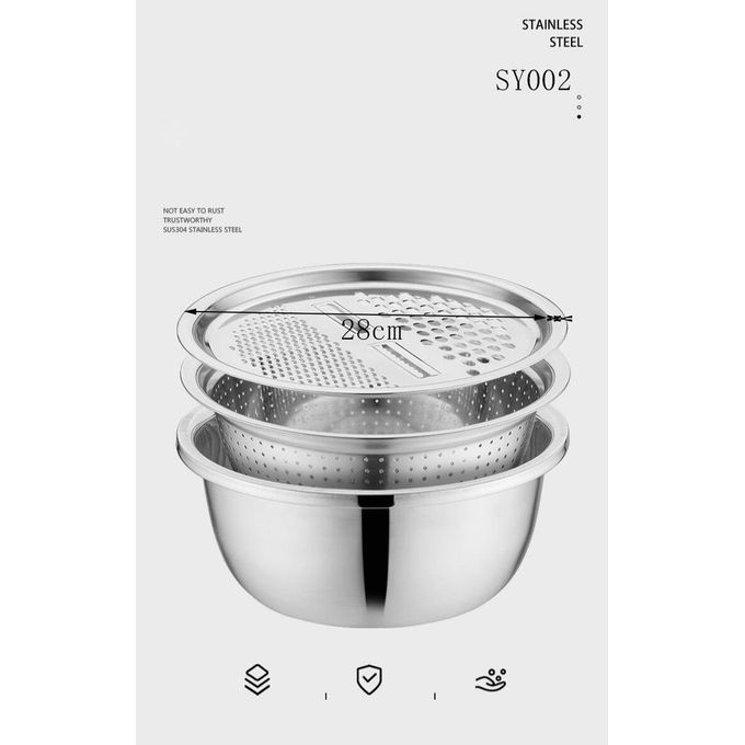 Nine Stainless Steel Multifunctional Basin