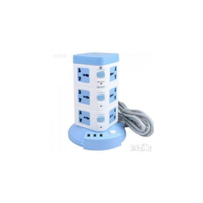 12 Port USB 3 Port AC Well Power Socket Extension Box