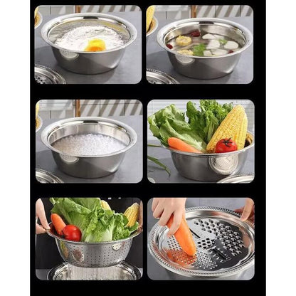 Nine Stainless Steel Multifunctional Basin