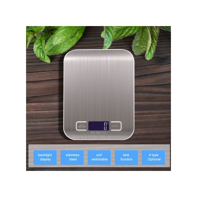 Rechargeable Kitchen Digital Food Scale 10KG/1g Measuring