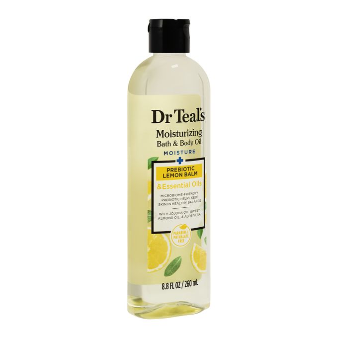 Dr Teal's Bath & Body Oil, Prebiotic Lemon Balm, 260ml