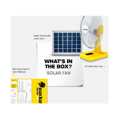 Sun King Solar Fan With 20W Solar Panel