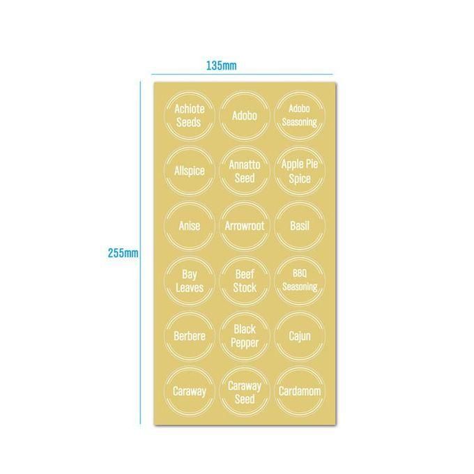 Share this product   Shipped from abroad 8 Sheets/Set Kitchen Jars Bottle Container Label Various Stickers Mark Food Clear Box Item Label Storage Can On F0Z4 Sticker