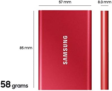 SAMSUNG T7 Portable SSD, 4TB External Solid State Drive, Speeds Up to 1,050MB/s, USB 3.2 Gen 2, Reliable Storage for Gaming, Students, Professionals, MU-PC4T0T/AM, Gray