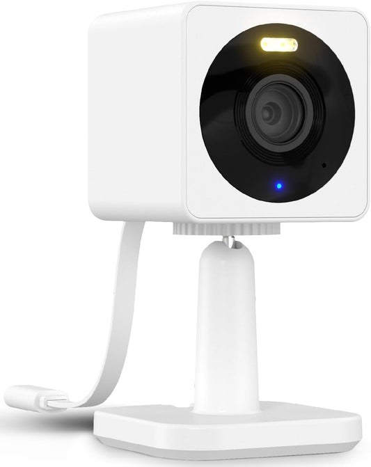 Wyze Cam OG Indoor/Outdoor 1080p Wi-Fi Smart Home Security Camera with Color Night Vision, Built-in Spotlight, Motion Detection, 2-Way Audio, Compatible with Alexa & Google Assistant, White