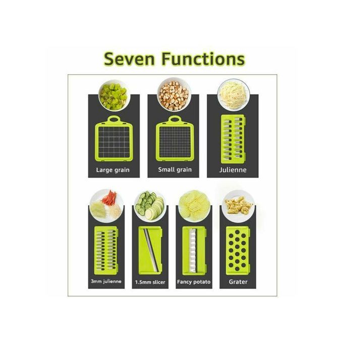 7 In 1 Multi-function Vegetable Cutter Kitchen Gadget Grater