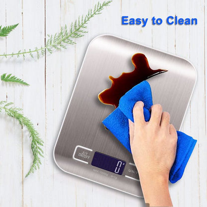 Rechargeable Kitchen Digital Food Scale 10KG/1g Measuring