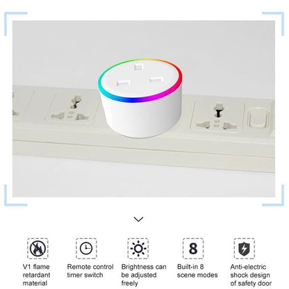 10A RGB Scene Light WiFi Remote Control Smart Socket