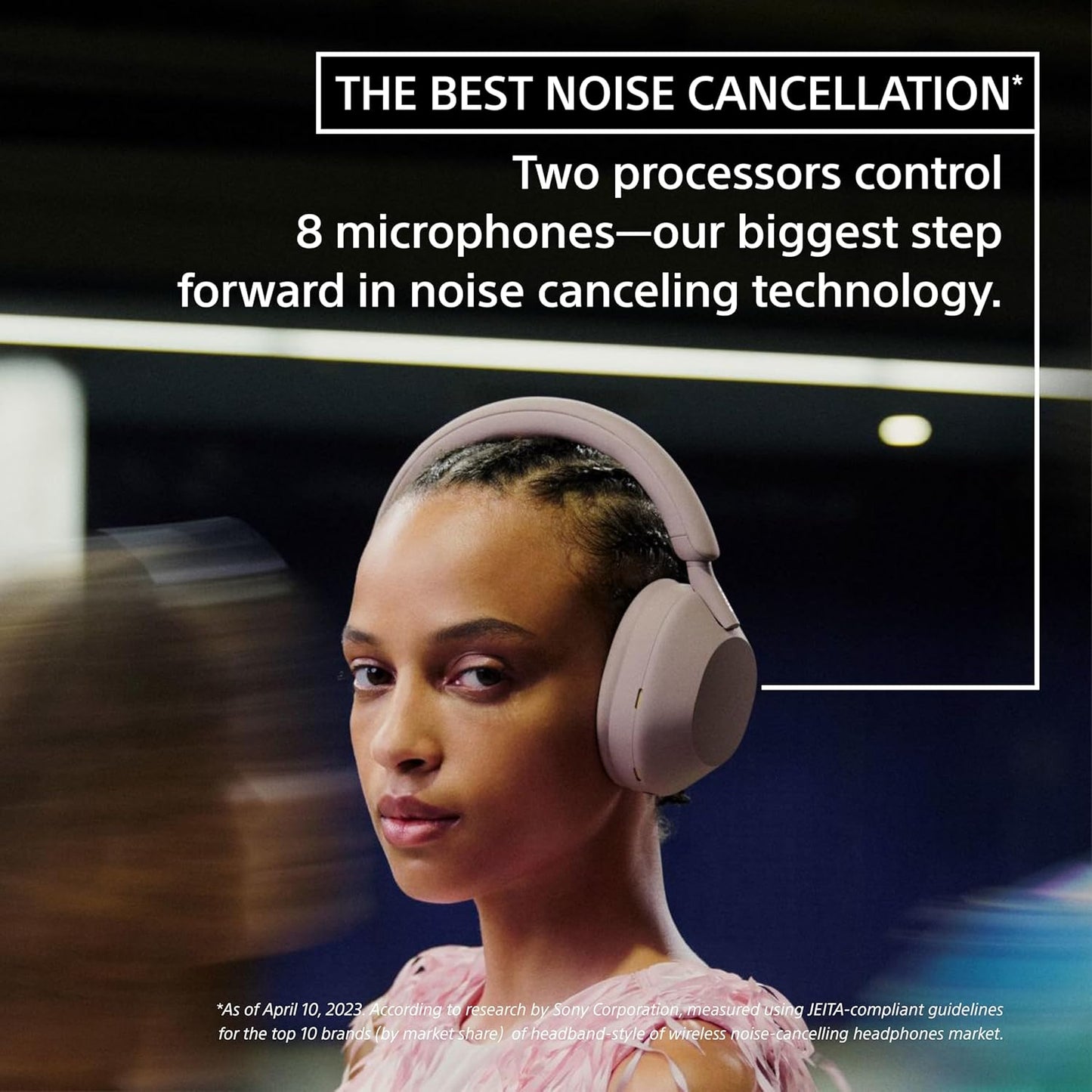 Sony WH-1000XM5 The Best Wireless Noise Canceling Headphones, Made Of Soft Fit Synthetic Leather, Integrated Processor V1, With 4 Beamforming Microphones, Up To 30-Hour Battery Life, Black