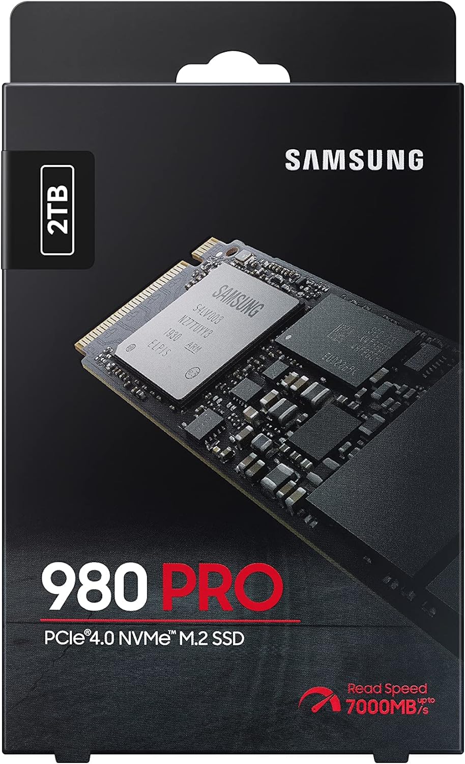 SAMSUNG 980 PRO SSD 2TB PCIe NVMe Gen 4 Gaming M.2 Internal Solid State Drive Memory Card , Maximum Speed, Thermal Control MZ-V8P2T0B/AM